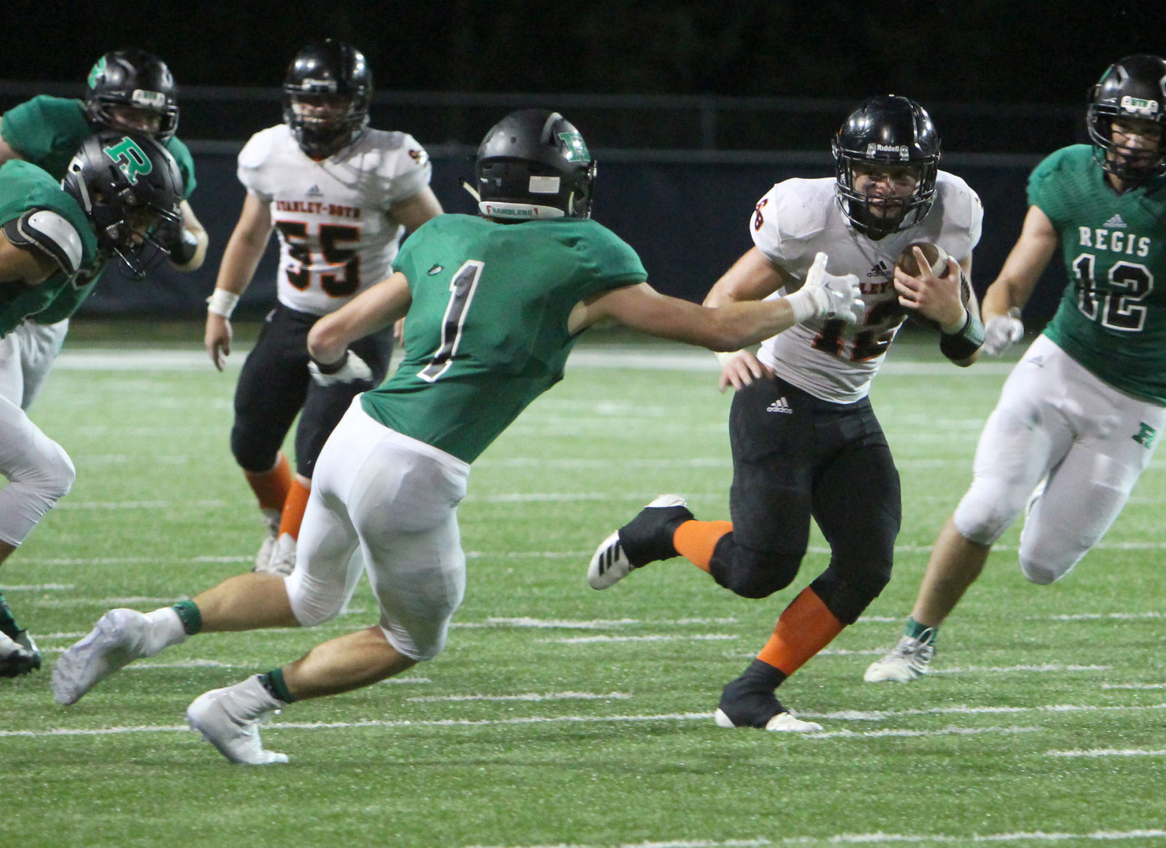 Stanley-Boyd football at Eau Claire Regis 9-5-19